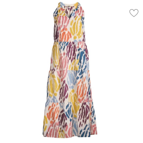T Tahari Dresses & Skirts - T Tahari Abstract Print Tiered Maxi/Midi  Prairie Peasant modest Dress